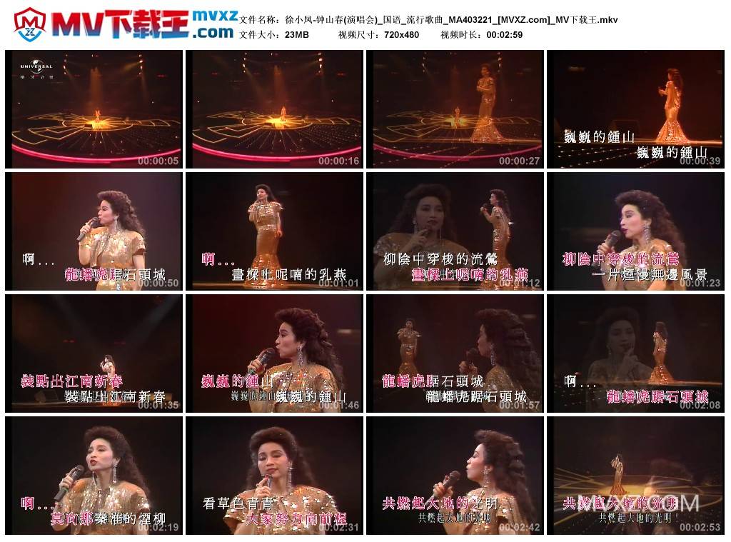 徐小凤-钟山春(演唱会)_国语_流行歌曲_MA403221